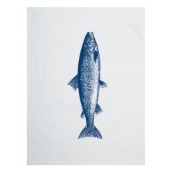 Svanefors Fish Handduk 45x60 blå