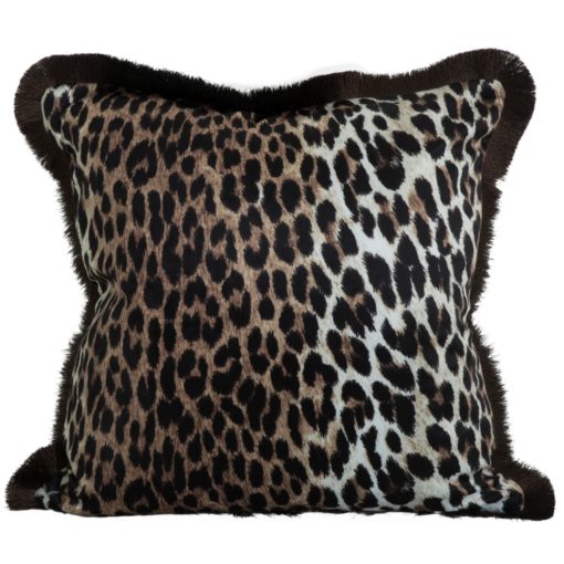 Svanefors Leopardus Kuddfodral Sammet 45x45 brun