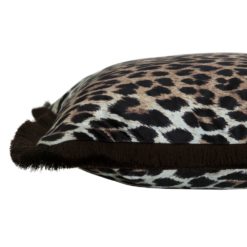 Svanefors Leopardus Kuddfodral Sammet 45x45 brun