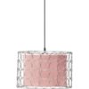 PR Home Ring Taklampa 40cm Krom/Klar Rosa