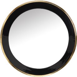 PR Home Blanka spegel Svart/guld 71cm